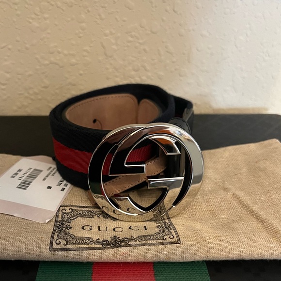 GUCCI RED & BLUE BELT UNISEX
SIZE 85 - Picture 1 of 3